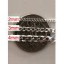 Harlembling Real Solid 925 Sterling Silver Cuban Chain - Flat Curb Necklace 2-14mm - Great for Pendants Or Wear Alone - 3-220 Grams Heavy - Mens Or Ladies - Italy Made