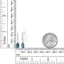 Gem Stone King 925 Sterling Silver London Blue Topaz Gemstone Birthstone Dangle Earrings (3.00 Cttw Oval 8X6MM) Gem Stone King 925 Sterling Silver London Blue Topaz Gemstone Birthstone Dangle Earrings (3.00 Cttw Oval 8X6MM)