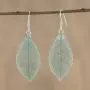 NOVICA Natural Leaf .925 Sterling Silver Dangle Earrings Stunning Nature in Jade NOVICA Natural Leaf .925 Sterling Silver Dangle Earrings Stunning Nature in Jade
