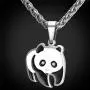 U7 Women Teen Girls Boys Cute Animal Necklace Stainless Steel/18K Gold Plated Pet Series Jewelry Pig/Dachshund/Panda Bear/Horse/Camel/Dolphin/Sheep/Turtle Pendant Necklace with Chain 22 Inch
