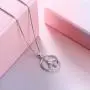 S925 Sterling Silver Peace Sign Hippie Party Accessories Pendant Necklace for Women S925 Sterling Silver Peace Sign Hippie Party Accessories Pendant Necklace for Women