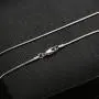 FUNRUN JEWELRY 925 Sterling Silver 1mm Round Snake Chain Necklace for Women Men 16''-30'' FUNRUN JEWELRY 925 Sterling Silver 1mm Round Snake Chain Necklace for Women Men 16''-30''