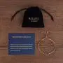 Believe London Friendship Knot Bracelet with Jewelry Bag & Meaning Card | Fully Adjustable to Fit Any Wrist | Silk with Double Link