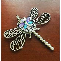 Interchangeable Snap Jewelry Purple & Light Blue Rhinestone Dragonfly Standard Size 18-20mm My Prime Gifts