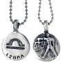 Jewelry Astrology Zodiac sign Libra Scales (Sep 23-Oct 22) Amulet Charm Medallion Silver pewter pendant necklace w Silver Ball Chain Jewelry Astrology Zodiac sign Libra Scales (Sep 23-Oct 22) Amulet Charm Medallion Silver pewter pendant necklace w Silver Ball Chain