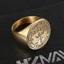 HZMAN Stainless Steel Sigil of Guardian Archangel Michael Talisman Ring HZMAN Stainless Steel Sigil of Guardian Archangel Michael Talisman Ring