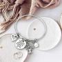 Warehouse No.9 Mother Bracelet Gift from Daughter, Family Jewellery Charm Bracelet Adjustable Bangle Gift for Women Mom Birthday