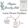 Clayton Jewelry Lotus Flower Stainless Steel Necklace