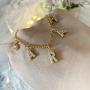 YSAHan Personalized Name Necklace Custom Initial Charm Pendant Nameplate Necklaces 18K Gold Plated Gift for Women Girls