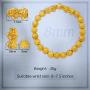 Prime Feng Shui Bracelet Prosperity Bling Golden Mantra Bead Bracelet with Double Pi Xiu/Pi Yao Attract Wealth and Good Luck Best Gift