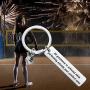 CYTING Volleyball Keychain All Greatness is Achieved While Performing Outside Your Comfort Zone Inspirational Volleyball Jewelry Gift for Volleyball Players/Team/Coach