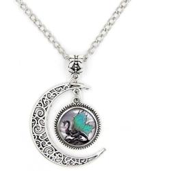 LIAOWY Vintage Dinosaur Pterosaurs Pendant Necklace, Fashion Costume Jewelry