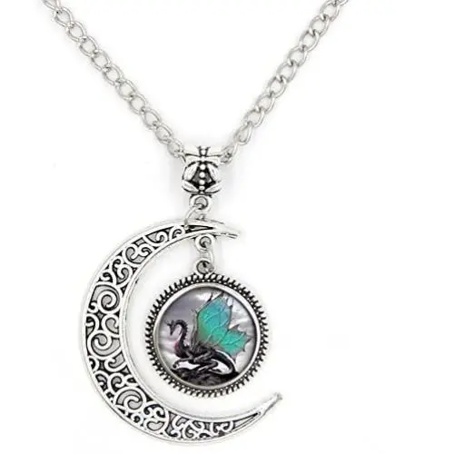LIAOWY Vintage Dinosaur Pterosaurs Pendant Necklace, Fashion Costume Jewelry LIAOWY Vintage Dinosaur Pterosaurs Pendant Necklace, Fashion Costume Jewelry