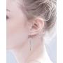 Sterling Silver Angel Wings Design Dangle Drop Earrings For Sensitive Ears By Renaissance Jewelry