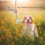 Dog Paw Print Pendant Infinity Love Heart Necklace Dogs Lover Gift