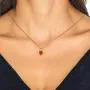 Cute Red Strawberry Pendant Necklace Small Fresh Mini Red Drops Oil Necklace for Women Girls