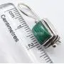 SilverStarJewel 925 Solid Silver Rectangle 6 x 8 mm Malachite Drop Earrings 1'' 4.7 Grams SilverStarJewel 925 Solid Silver Rectangle 6 x 8 mm Malachite Drop Earrings 1'' 4.7 Grams