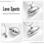 Cremation Jewelry - Rugby Pendant Necklace Men Jewelry Fashion Wheat Chain American Style Football Pendant