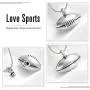 Cremation Jewelry - Rugby Pendant Necklace Men Jewelry Fashion Wheat Chain American Style Football Pendant