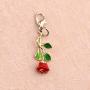 FUSTYLE Rose Pendant Necklace Infinity Love Charm Beauty and The Beast Rose Jewelry Gifts