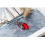 FRTTVM Evie Red Heart Necklace Descendants Princess Costume Queen of Hearts Fan Jewelry for Girls Teens Halloween Parties