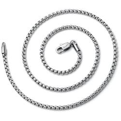 AmyRT Jewelry 2.5mm Womens Mens Titanium Steel Rolo Cable Wheat Chain Link Necklace 16 to 30 Inch