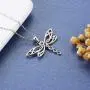 MANBU Sterling Silver Dragonfly Earrings Necklace - Celtic Jewelry Gifts for Women Dragonfly Lovers MANBU Sterling Silver Dragonfly Earrings Necklace - Celtic Jewelry Gifts for Women Dragonfly Lovers