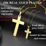 U7 Men Boys Simple Cross Necklace with Chain 22'' Stainless / 18K Gold/Ion-Plating Blue Pendant, Customizable Jewelry U7 Men Boys Simple Cross Necklace with Chain 22'' Stainless / 18K Gold/Ion-Plating Blue Pendant, Customizable Jewelry