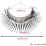 Statement Collar Choker Necklace African Canine Tooth Shape Fringe Necklace for Women Fashion Jewelry Accessories Statement Collar Choker Necklace African Canine Tooth Shape Fringe Necklace for Women Fashion Jewelry Accessories