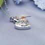 Cremation Ashes Urn Pendant Necklace Memorial Keepsake Jewelry Angel Wing Ashes Necklaces with Fill Kit