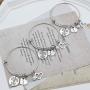 G-Ahora Big Sis Middle Sis Little Sis Bracelet Sister Necklaces Sister Jewelry Set of 3 Sister Jewelry for Women Girls Bestie Jewelry