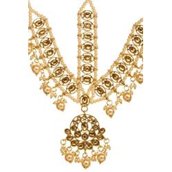 Bindhani Indian Bollywood Style Bridal Matha Patti Traditional Mang Tika Jewellery Damini Bridesmaid Hair Accessories Wedding Gold Plated Maang Tikka Bahubali Head Jewelry for Women