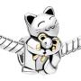 CharmsStory Smiling Pet Cat Hugging Mouse Animal Charms Bead For Bracelets