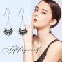 WINNICACA Sterling Silver rbg Dissent Collar Earrings Dangle Drop Jewelry Gifts for Women Fan of Ruth Bader Ginsburg