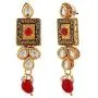 Efulgenz Indian Bollywood Antique Kundan Ruby Wedding Choker Necklace Earrings Jewelry Set