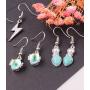 FUTTMI 16 Pairs Meta Dangle Earrings for Women Girls Teardrop Crystal Drop Vintage Statement Earrings Bohemian Wholesale Earrings Gift Jewelry