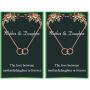 Your Always Charm Mothers Day Necklace Mother Daughter Necklace for 2 Interlocking Circles Necklace for Mother & Daughter Mothers Day Jewelry Gifts Birthday Gift