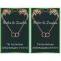 Your Always Charm Mothers Day Necklace Mother Daughter Necklace for 2 Interlocking Circles Necklace for Mother & Daughter Mothers Day Jewelry Gifts Birthday Gift
