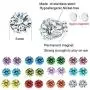 Spiritlele 12 Pairs Colors Crystal Flower Face Magnetic Clip Non Piercing Earrings Set Unisex Spiritlele 12 Pairs Colors Crystal Flower Face Magnetic Clip Non Piercing Earrings Set Unisex
