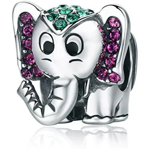 Lucky Elephant Charm Cute Animals Enamel Charms fit Charms Bracelet Necklaces Jewelry Birthday Gifts Lucky Elephant Charm Cute Animals Enamel Charms fit Charms Bracelet Necklaces Jewelry Birthday Gifts