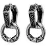 Pair Hexagon Circle Surgical Steel Earrings Unisex Vintage Gothic Punk Hoop Dangle Earrings for Women Men Pair Hexagon Circle Surgical Steel Earrings Unisex Vintage Gothic Punk Hoop Dangle Earrings for Women Men