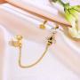 Jewseen Cartilage Chain Earrings Ear Cuff Double Piercing Earrings for Women and Girls Jewelry Gift