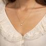 PAVOI 14K Gold Plated 925 Sterling Silver CZ Diamond Pendant Necklace for Women | Adjustable Slider