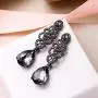 EVER FAITH Womens Crystal Gorgeous Bridal Floral Dangle Teardrop Chandelier Pierced Earrings EVER FAITH Womens Crystal Gorgeous Bridal Floral Dangle Teardrop Chandelier Pierced Earrings