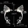 Elf Ears Cosplay Cuffs Earrings Christmas, POPGRAT No Piercing Clip on Silver Cuff Fairy Earrings Wrap Handmade Jewelry Costume Accessories for Women Girls Kids Adults - Fantasy Fairy Costume Wedding Elf Ears Cosplay Cuffs Earrings Christmas, POPGRAT No Piercing Clip on Silver Cuff Fairy Earrings Wrap Handmade Jewelry Costume Accessories for Women Girls Kids Adults - Fantasy Fairy Costume Wedding