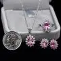 Uloveido Women Jewelry Necklace Earrings and Ring Set with Cubic Zirconia Crystals T466 Uloveido Women Jewelry Necklace Earrings and Ring Set with Cubic Zirconia Crystals T466