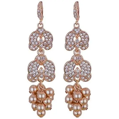 VIJIV Gatsby Earrings Vintage 1920s Drop Chandelier Flapper Jewelry Accessories VIJIV Gatsby Earrings Vintage 1920s Drop Chandelier Flapper Jewelry Accessories