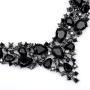 4 Pcs/Set Austrian Crystal Necklace Earrings Bracelet Ring Bridal Jewelry Sets for Brides Wedding Party Costume Accessories Gifts for Women