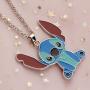 UJIMS Ohana Gift Ohana Hibiscus Flower Pendant Necklace Lilo Stitch Jewelry For Best Friends Family Member Gift