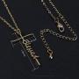 sovesi Faith Cross Necklace for Women 14K Gold Plated Gold Cross Pendant Hope Necklaces Religious Jewelry Gift for Women